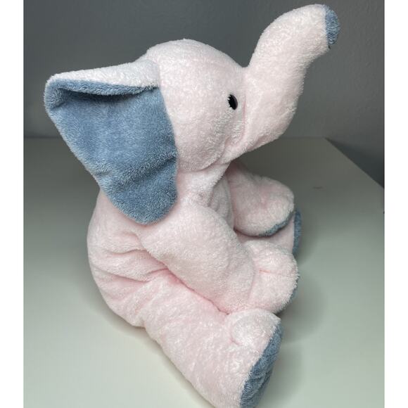 Ty Pluffies Winks the Elephant Pink Plush Large 12” Stuffed Animal 2004 With Tag - Picture 2 of 16